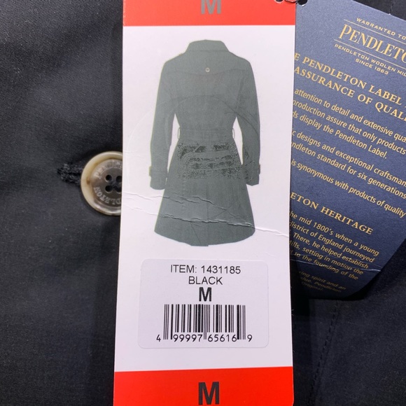 Pendleton Bridgeport Water Repellent Trench Rain Coat - Picture 7 of 7